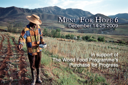 Post image for Menu for Hope 6 goes live – bid, bid, bid!