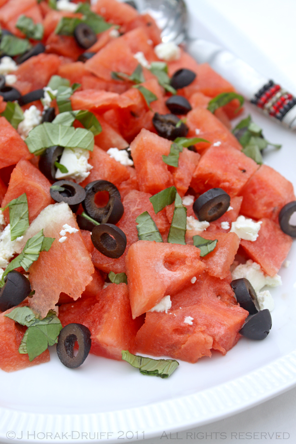 Post image for Watermelon, feta, olive & basil salad – and a BBQ event!