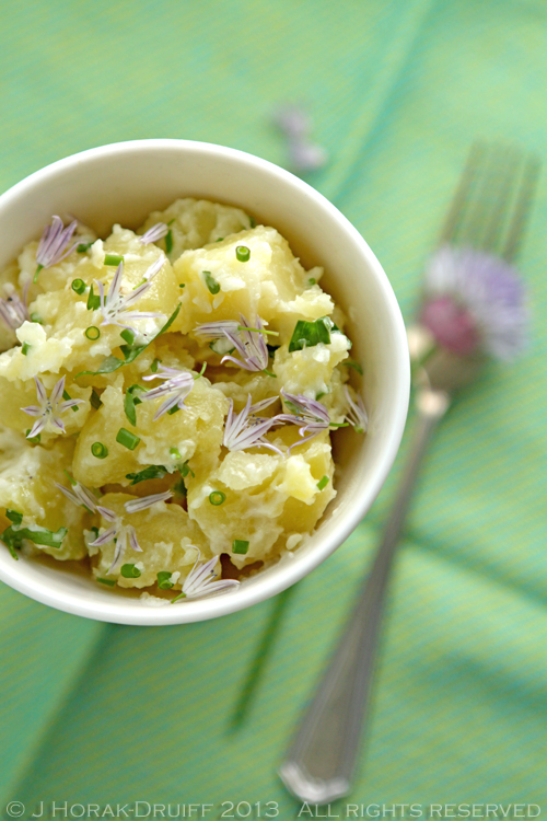 Post image for Potato salad with chive flowers and my Pinterest love affair