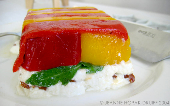 Pepper and cheese terrine