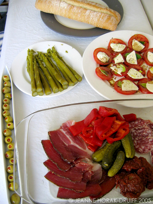 Antipasti table