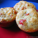 Peppadew and parmesan muffins