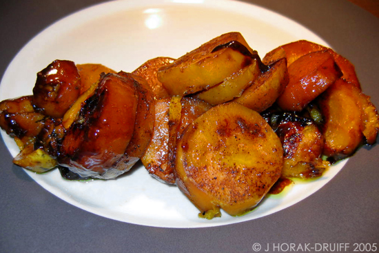 Stewed sweet potatoes