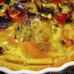 Biltong, blue cheese and Peppadew quiche for IMBB#16