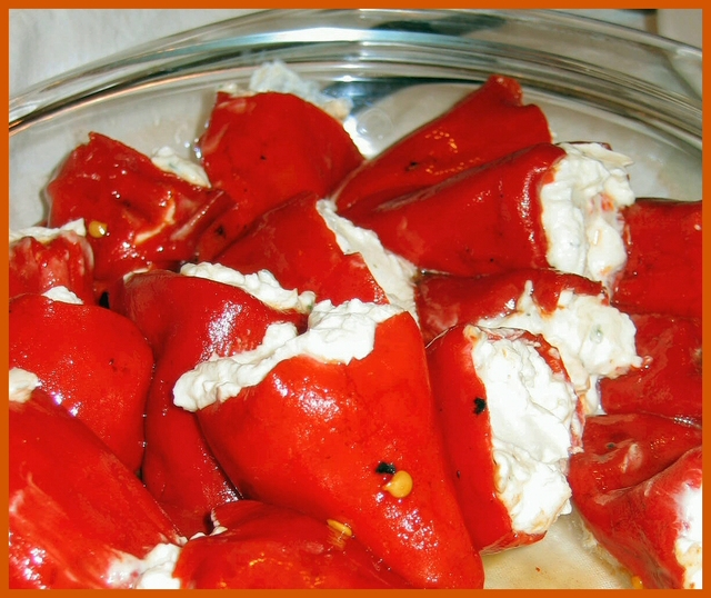 Stuffed red peppers