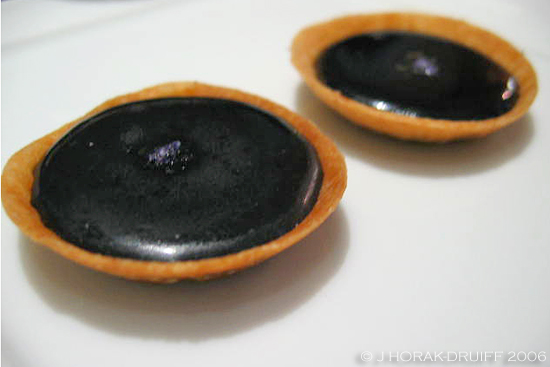 The Fat Duck violet caramel tarts