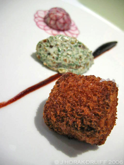 The fat Duck radish ravioli starter