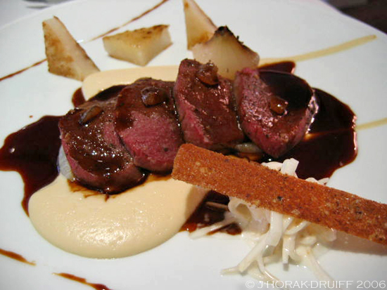 The Fat Duck  saddle of venison