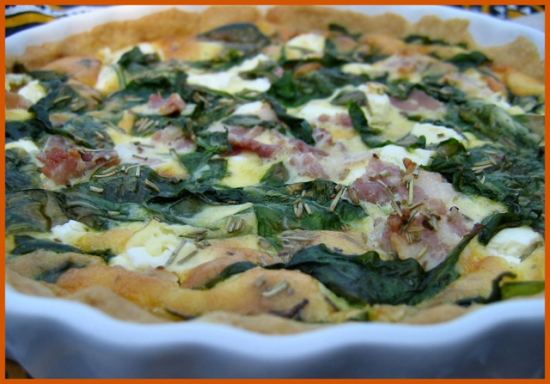 Bacon-spinach-feta-quiche © J Horak-Druiff 2006