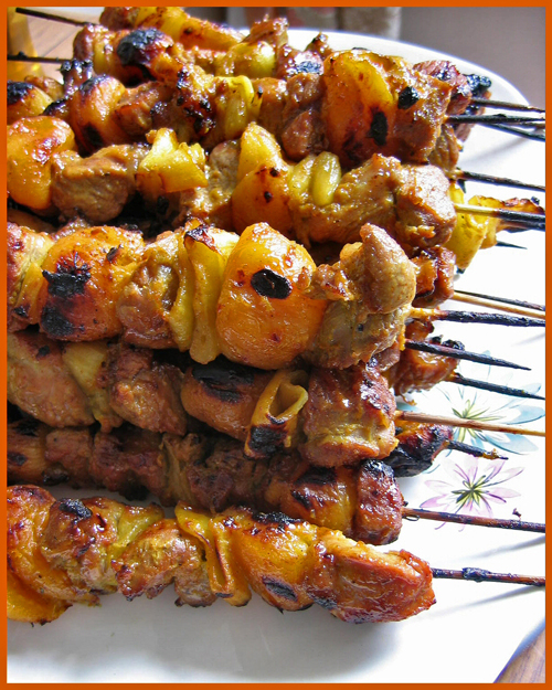 South African lamb sosaties