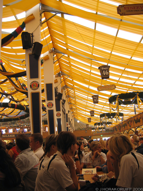 Paulaner tent at Munick Oktoberfest 2006