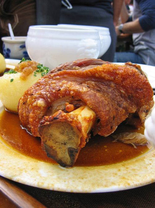 Munich Oktoberfest Schweinhaxn pork knuckle