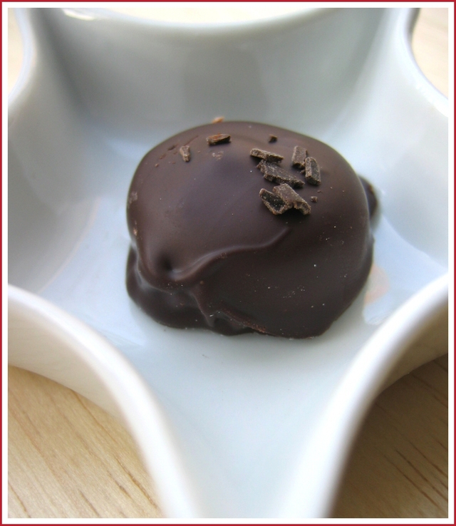 Dark chocolate truffle
