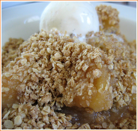 Apple crumble