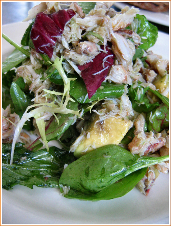 Crab and avocado salad