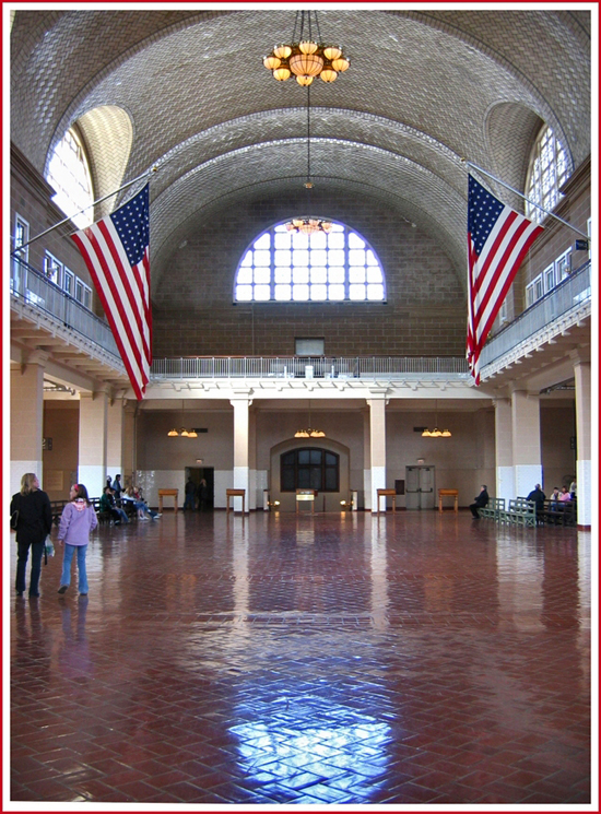 Ellis Island luggage hall