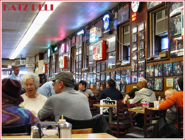 Interior of Katz's Deli, New York