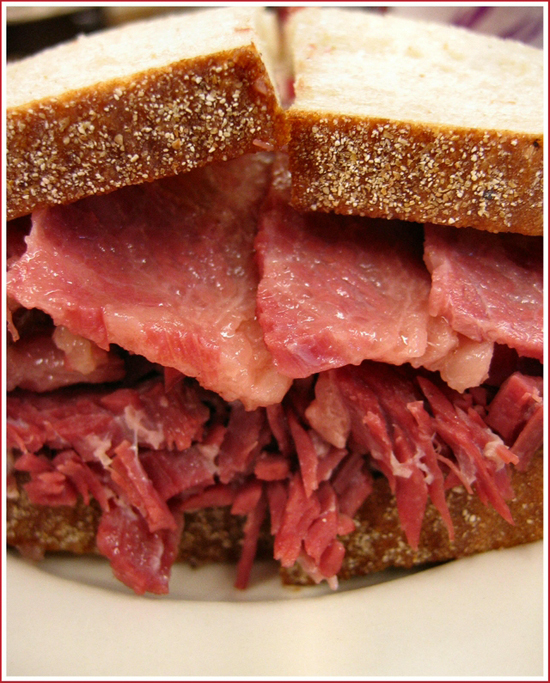 Katz's Deli corned beef sandwich