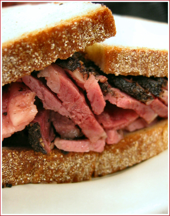 Katz's Deli pastrami on rye