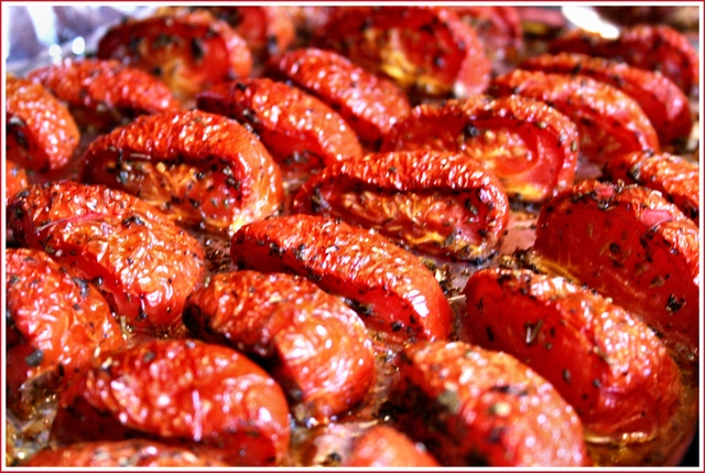 Oven roasted tomatoes