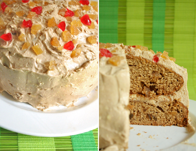 Triple ginger layer cake