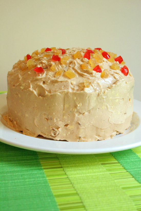 Triple ginger layer cake whole