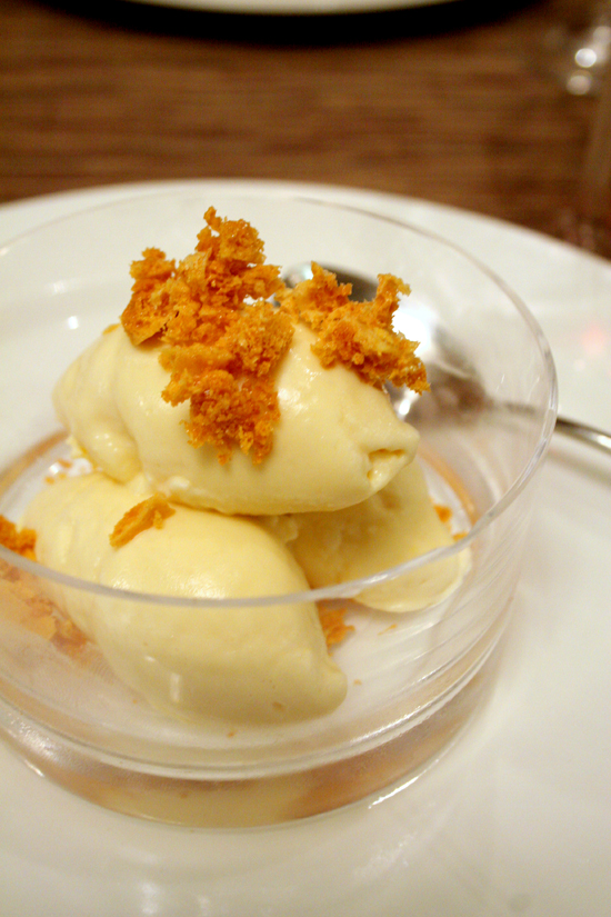 ice cream with honeycomb