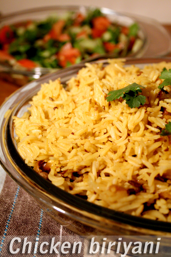 Chicken biriyani