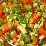 Cilantro, cucumber and tomato salad