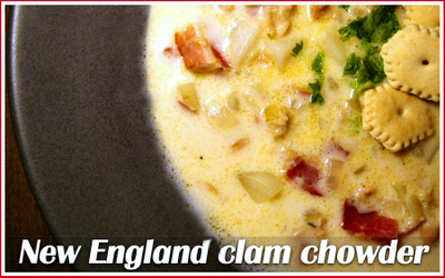 New England clam chowder