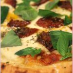 Tomato-basil-mozzarella-pizza