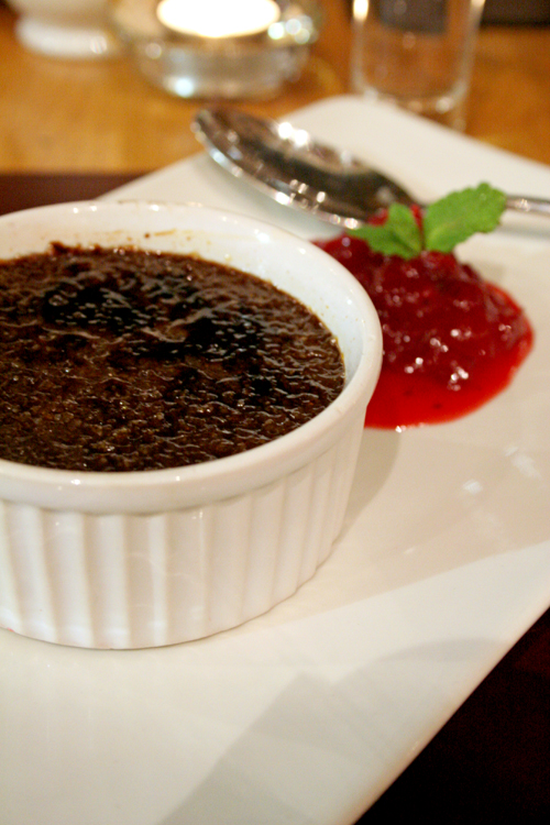 Chocolate creme brulee