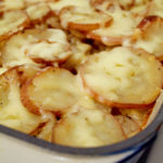 Jerusalem artichoke and potato gratin