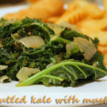 Sauteed curly kale with wholegrain mustard