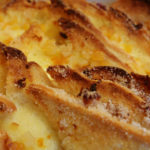 Marmalade bread and butter pudding