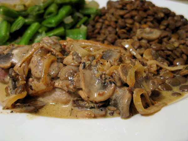 Mushroom pork chops