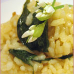 Wild garlic risotto