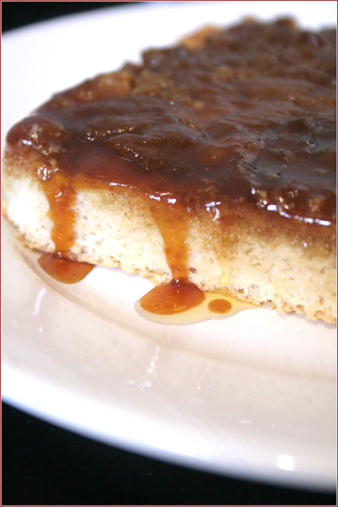 Dried apricot upside down cake