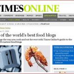 Times Top 50 Food Blogs in the World – and your help needed