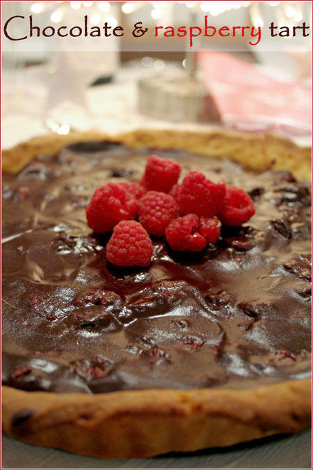 Dark-chocolate-raspberry-tart