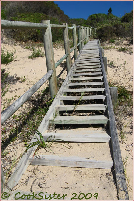 Wooden-beach-stairs