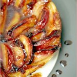 Nectarine & ginger tarte tatin