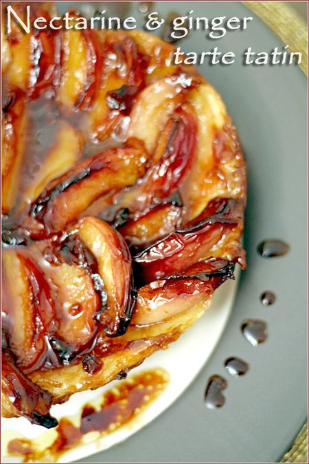 Nectarine-ginger-tarte-tatin