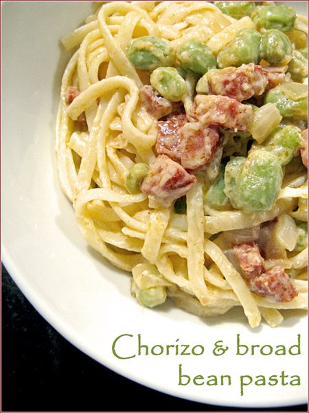 ChorizoBroadbeanPasta