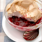 Individual berry meringue pots – and a cookbook review