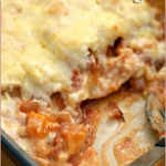 Chicken, roasted butternut and feta lasagne