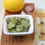 Foul mudammas – fava beans with garlic, lemon juice & olive oil