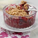 Spiced plum crumble/crisp – revisited and rephotographed