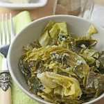 Spring greens with blue cheese