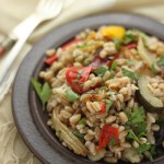 Farro and roasted vegetable salad © J Horak-Druiff 2012